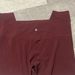 Lululemon Athletica Burgundy Capris